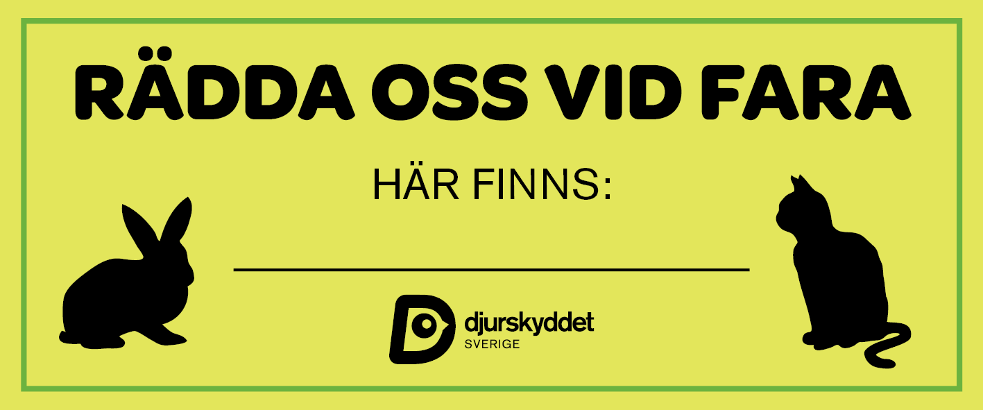 Klistermärken 3 st: Rädda oss vid fara